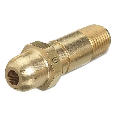 Western Enterprises 663 Regulator Inlet Nipples Oxygen 1/4 NPT 2 1/2 Brass CGA-540 HandTight