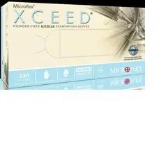 SK0376807-US20260702-105043-0 Microflex XC-310-M Nitrile Disposable Gloves Medium Blue, 250 Pack - Image 1