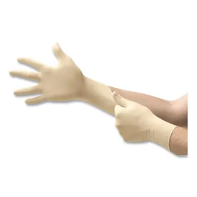 Ansell 104989 TouchNTuff 69-210 Natural Rubber Latex Disposable Gloves X-Large