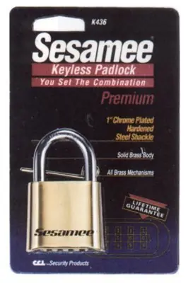 SK0376900-US20260702-105043-0 Ccl K500-3/4 Sesamee Keyless Padlock Black (1 Pack) - Image 1