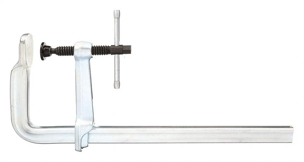 SK0376913-US20260702-105043-0 Bessey 4800S-12 Heavy Duty L-Clamp 12 Inches Throat Depth 7 Inches Load Capacity 4,880 lb - Image 1