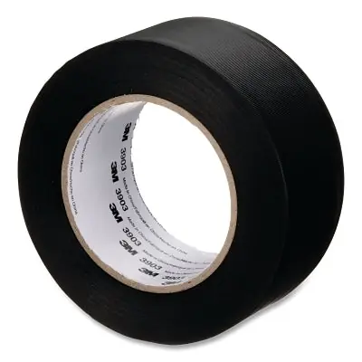 3M 7100145924 Vinyl Duct Tape 3903 Black 2 in x 50 yd x 6.3 mil