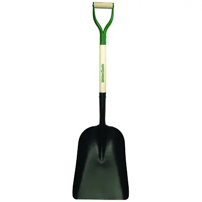 Razor-Back 50143 Steel Scoops 17 inch x 12 inch Blade 48 inch White Ash Steel D-Grip Handle