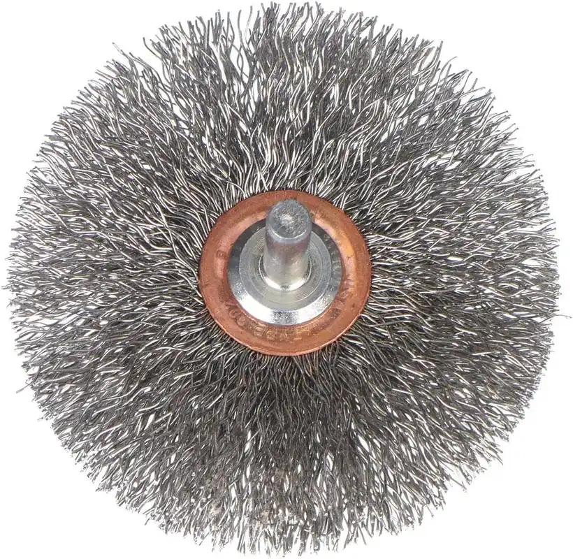 Weiler 17611 Stem-Mounted Wire Wheel Stainless Steel 2 Inch 1/4 Inch Stem