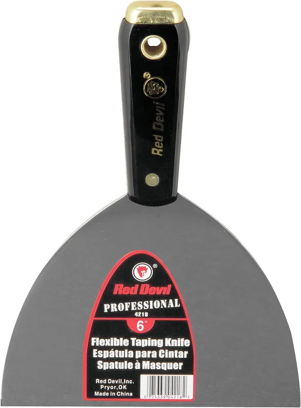 Red Devil 4218 Flexible Taping Knife 6 Inch Gray