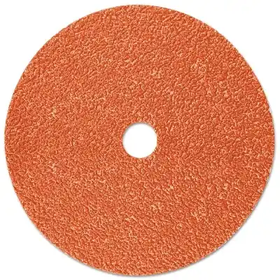 3M 7000119175 Cubitron II 987C Fibre Disc Precision Shaped Ceramic Grain 4-1/2 In Dia 7/8 In Arbor 36 Grit Threaded Hole