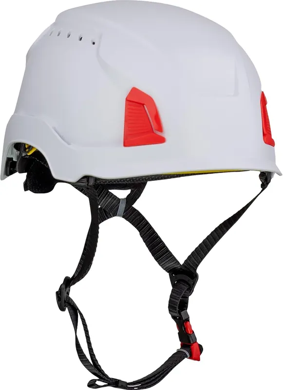 SK0377570-US20260702-105043-0 PIP 280-HP1491RVM-01 Traverse Vented Industrial Climbing Helmet With MIPS Technology ABS Shell EPS Foam Impact Liner HDPE Suspension 4-Point Chin Strap ANSI II White - Image 1