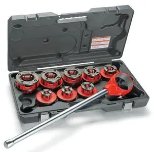 Ridgid 36475 Exposed Ratchet Threader Set 1/2 to 2 inch NPT