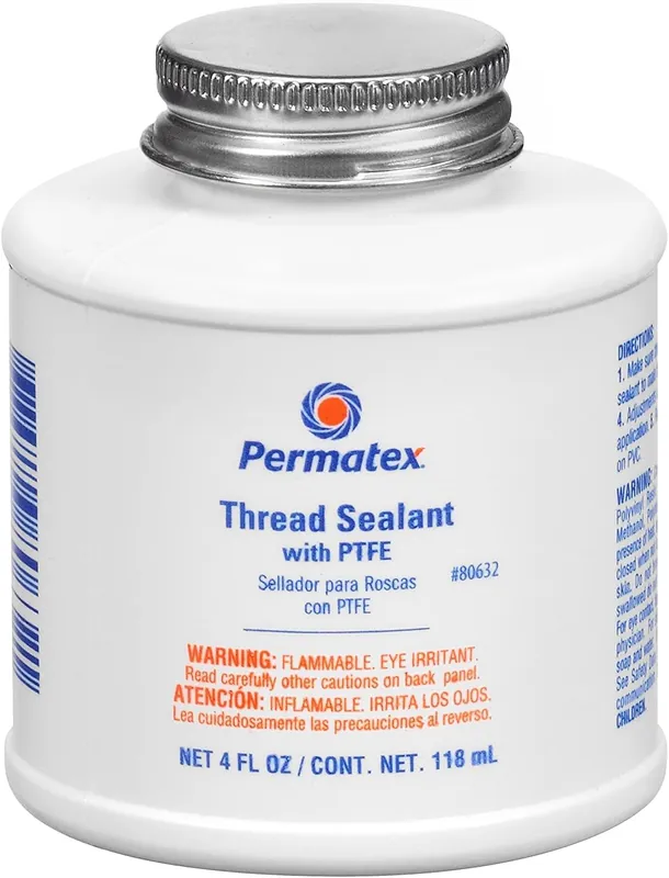 SK0377676-US20260702-105043-0 Permatex 80632 Thread Sealant with PTFE 4 oz White - Image 1