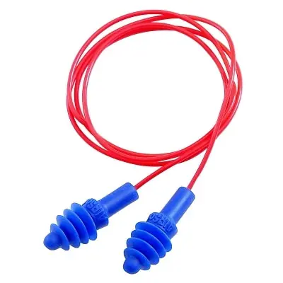 Honeywell DPAS-30R AirSoft Reusable Earplugs Thermoplastic Elastomer Blue Corded