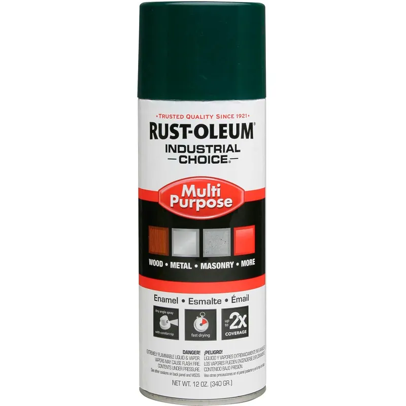 SK0377825-US20260702-105043-0 Rust-Oleum 1638830 Industrial Choice 1600 System Multi-Purpose Spray Paint, 12 oz, 6 Pack - Image 1