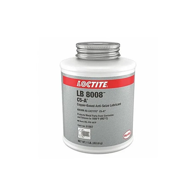 Loctite 160796 LB 8008 C5-A Copper Based Anti-Seize Lubricant 1 lb Brush Top Can