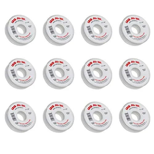 La-Co 44084 Slic-tite PTFE Pipe Thread Tape 1200 Length 1/2 Wide 12 Pack