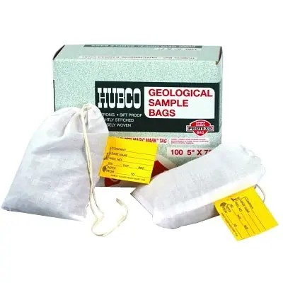 Hubco 5X7 Geological Sample Bag and Parts Bag 5 in W x 7 in L