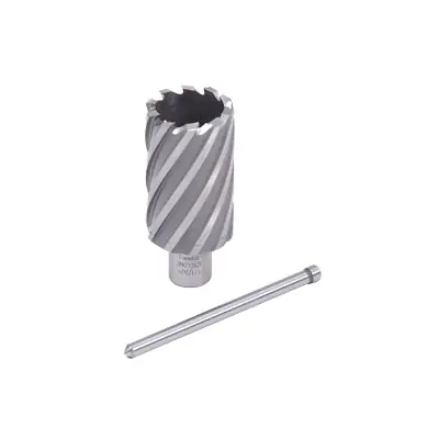 Evolution CC106L Cyclone HSS Premium Grade Annular Cutter 1-1/16 in Dia x 2 in Depth 3/4 in Weldon Shank Includes Pilot Pin