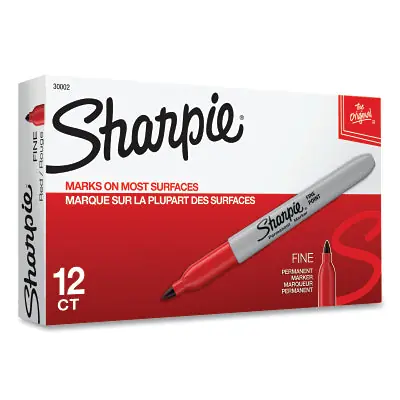 SK0378736-US20260702-105043-0 Sharpie 30002 Fine Tip Permanent Marker Red 12 Pack - Image 1