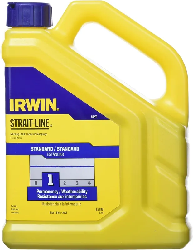 Irwin 65201 Tools Strait-Line Standard Marking Chalk 2.5-Pound Blue