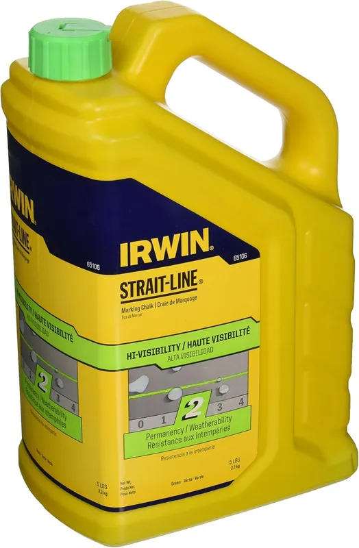 Irwin 65106 Strait-Line Marking Chalk Fluorescent Green 5 lbs