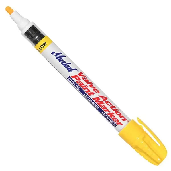 Markal 096821 Valve Action Paint Marker Yellow
