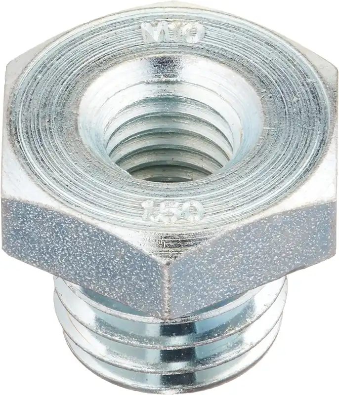 Weiler 36053 5/8-11 In To M10 x 1.5 Adapter - Use With Vortec Pro Crimped Wire Cup Brush