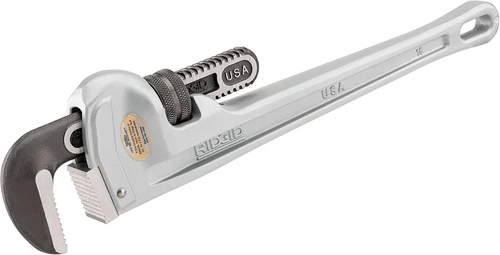 SK0379541-US20260702-105043-0 RIDGID 31110 Aluminum Straight Plumbing Pipe Wrench 36 Inch - Image 1