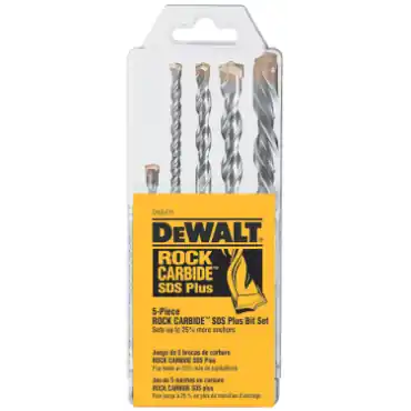 DeWalt DW5470 5 Piece SDS Hammer Bit Set