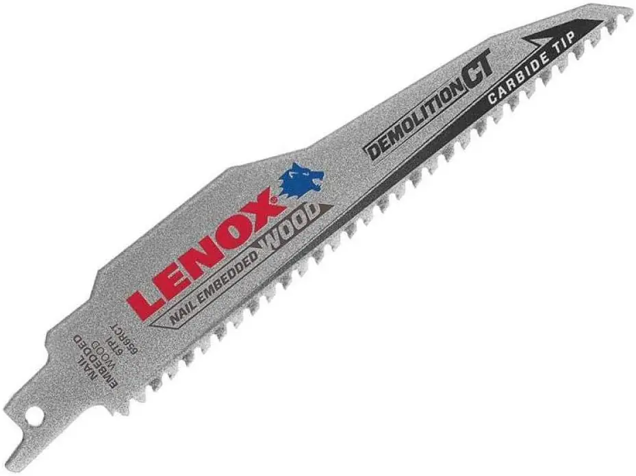 Lenox 1832118 Demolition CT Reciprocating Saw Blade 6 TPI 1 Pack