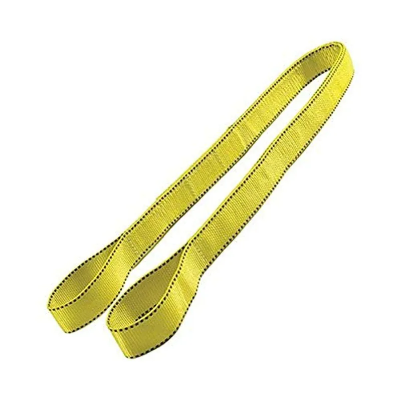 SK0379782-US20260702-105043-0 Liftex EE292X20PD Eye and Eye Pro-Edge Polyester Web Sling with Flat Eyes, 2-Ply, 2 x 20 Feet, Yellow - Image 1