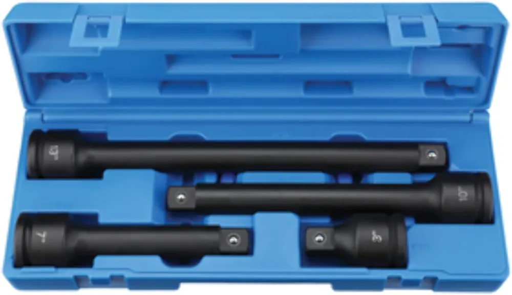 Grey Pneumatic 3304E 3/4In Dr 4Pc Impact Extension Set