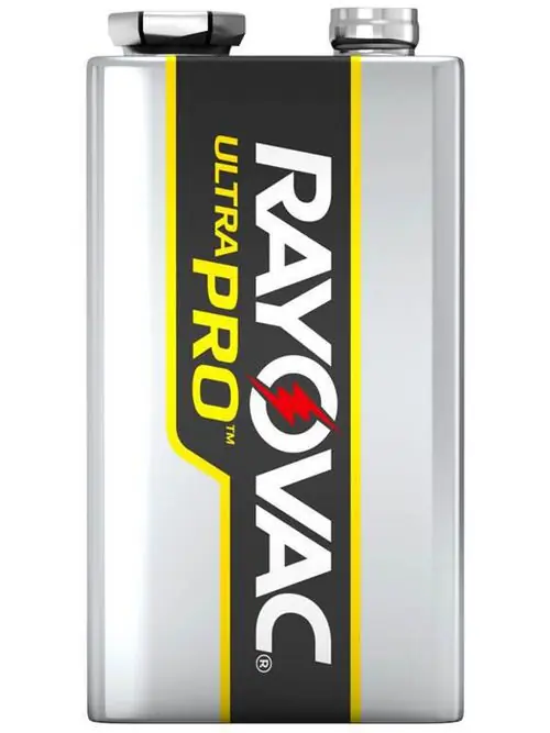 SK0379895-US20260702-105043-0 Rayovac AL9V-6J 9 Volt Size 6/Pack Shrink Pack UltraPro Alkaline Batteries - Image 1