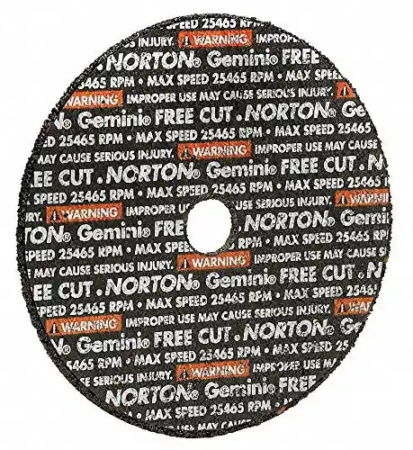 SK0379907-US20260702-105043-0 Norton 66243510647 Gemini Type 1 Reinforced Cut-Off Wheel 3 in dia 1/16 in Thick 3/8 in Arbor - Image 1