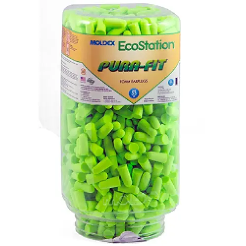SK0379912-US20260702-105043-0 EcoStation 6706 Moldex Pura-Fit Refill Earplug Dispenser, 33 dB, Green, Polyurethane Foam - Image 1