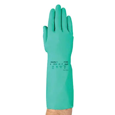 Ansell 113146 AlphaTec Solvex 37-646 Chemical Resistant Nitrile Gloves 11 Green 11 mil