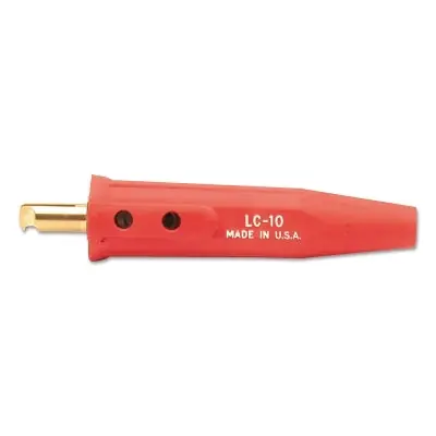 SK0380076-US20260702-105043-0 Lenco 5044 Cable Connector Single Oval Thru Point Screw Connection Male 1/0 Thru 4/0 Capacity Red - Image 1