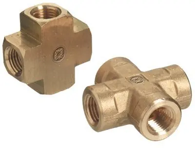SK0380108-US20260702-105043-0 Western Enterprises BCR-4LP Pipe Thread Crosses Connector 1/4 inch NPT 1000 PSI - Image 1