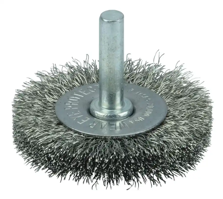Weiler 17974 Crimped Wire Radial Wheel 008 Stainless Steel Fill 1/4 Stem Pack of 10