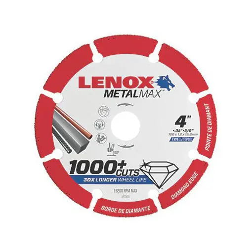 Lenox 1972920 Diamond Cut-Off Wheel 4 x 5/8