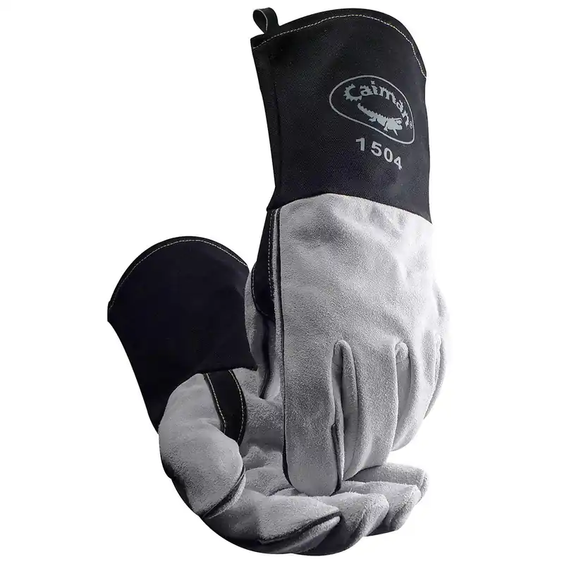 Caiman 1504-3 Kontour Welding Gloves FR Cotton Duck Cuff One Size