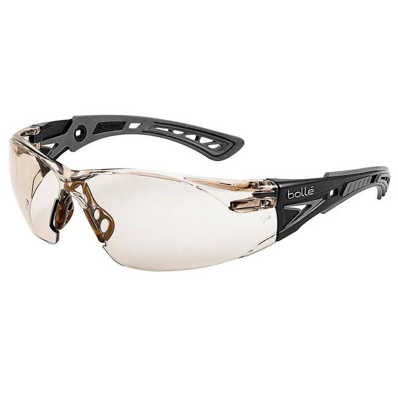 Bollé 40209 Rush+ Safety Glasses Platinum CSP Lens Black/Grey Frame