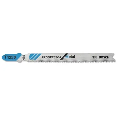Bosch T123X Progressor Series Jigsaw Blade for Metal 4 in 10-24 TPI