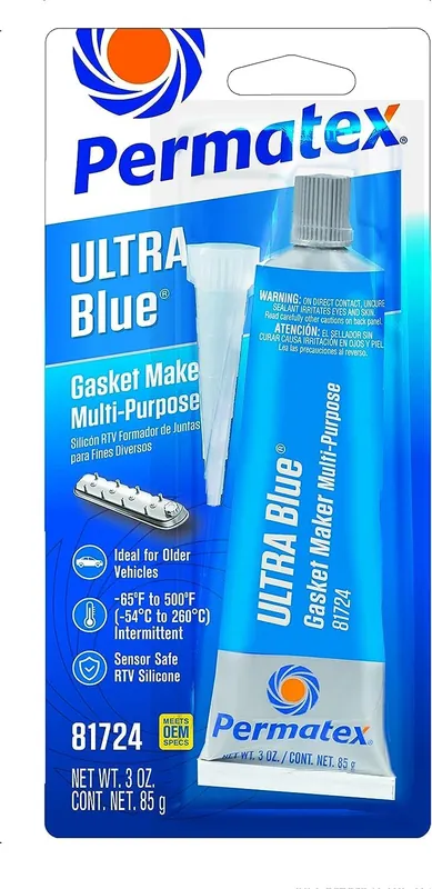 SK0380678-US20260702-105043-0 Permatex 81724 Ultra Blue Multipurpose RTV Silicone Gasket Maker 3.35 oz Tube - Image 1
