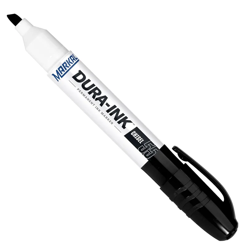SK0381096-US20260702-105043-0 Markal 96529 Dura-Ink 55 Permanent Ink Marker with Medium Chisel Tip, Black Pack of 12 - Image 1