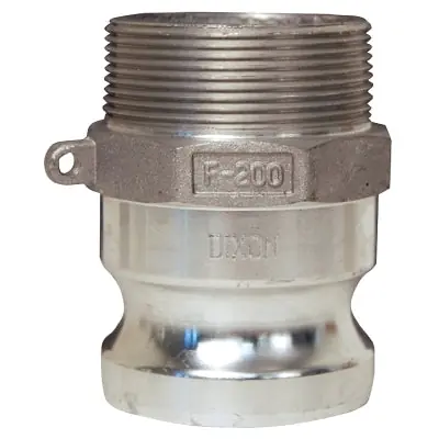Dixon Valve G200-F-AL Global Type F Adapters 2 inch Male/Male Aluminum