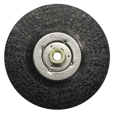 SK0381118-US20260702-105043-0 Weiler 35216 Crimped Wire Wheel 7 Inches Steel Wire 9000 RPM - Image 1