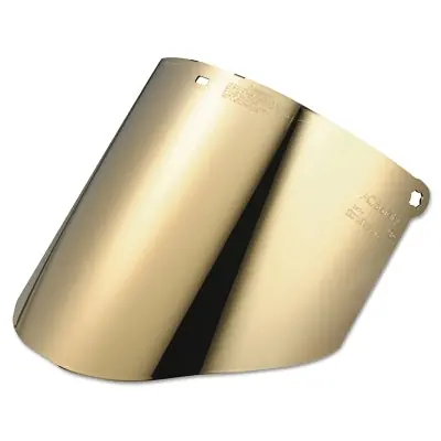 3M 7000127239 Gold-Coated Polycarbonate Dark Green Faceshield Window 14.5 x 9