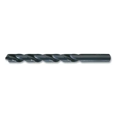 Chicago-Latrobe 45791 150ASP Heavy-Duty Black Oxide Jobber-Length Drill Bit 0.3680 in Dia Cutting 5 in OAL