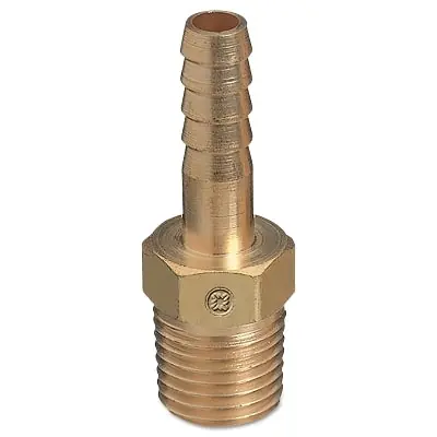 Western Enterprises 544 Brass Hose Adaptors Male/Hose Barb Brass 3/16 in