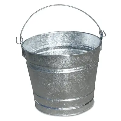 Magnolia Brush #10 Pail Hot-Dipped Galvanized Pail 10qt