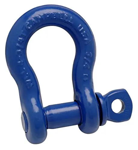 Campbell 5411005 Carbon Screw Pin Anchor Shackle 5/8 inches Self-Colored Painted Blue