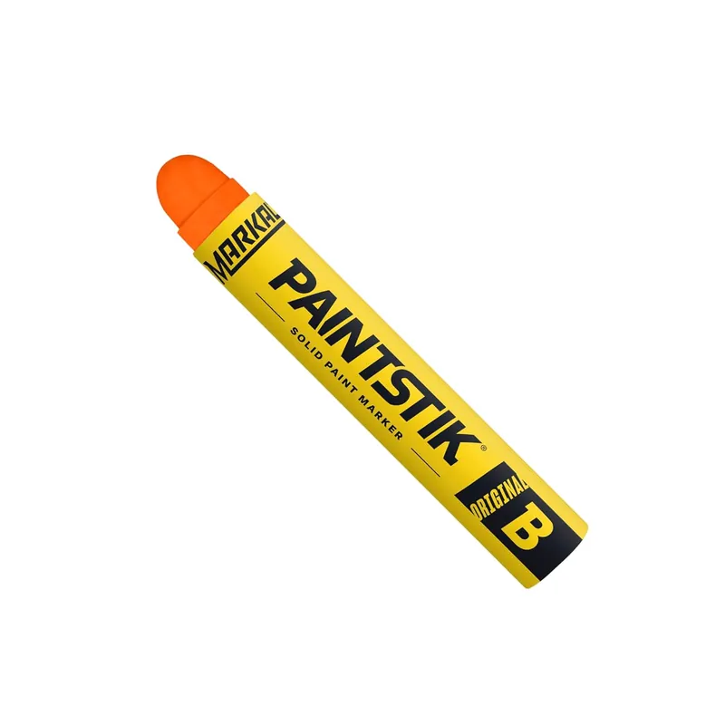 SK0382057-US20260702-105043-0 Markal 82834 Paintstik Original B Solid Paint Marker Fluorescent Orange Pack of 12 - Image 1